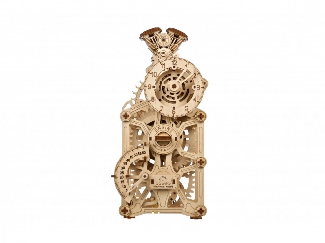 Ugears Wooden 3D Engine Clock Puzzle