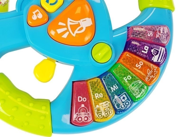 Interactive Baby Steering Wheel with Piano Sound and Lights