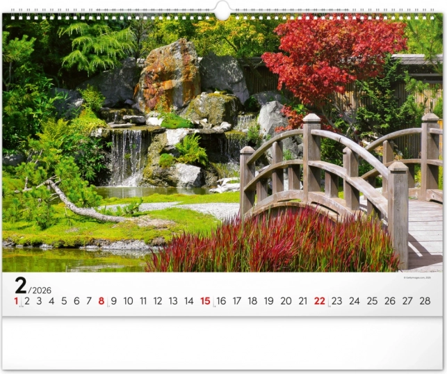 Wall Calendar Gardens 2026