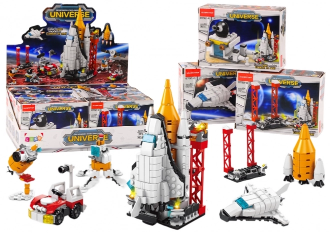 Space Construction Blocks Rocket Set