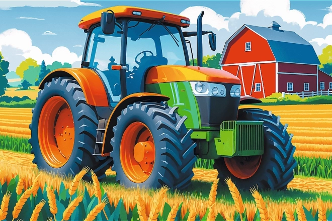 Trefl puzzel Boerenwagen 60 stukjes