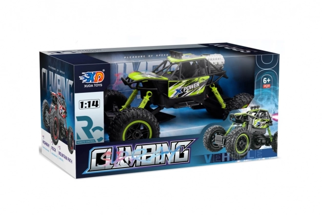 Remote-Controlled Off-Road Car at 1:14 Scale Green