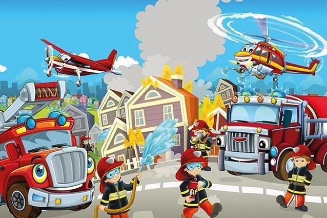 Wooden Puzzle Firefighter Heroes