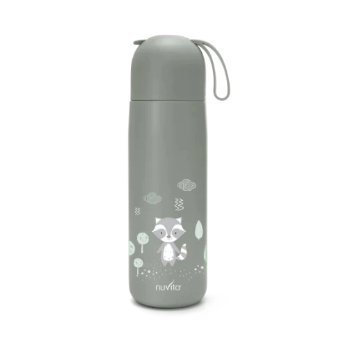 Thermos with Silicone Handle 400ml Sage Green