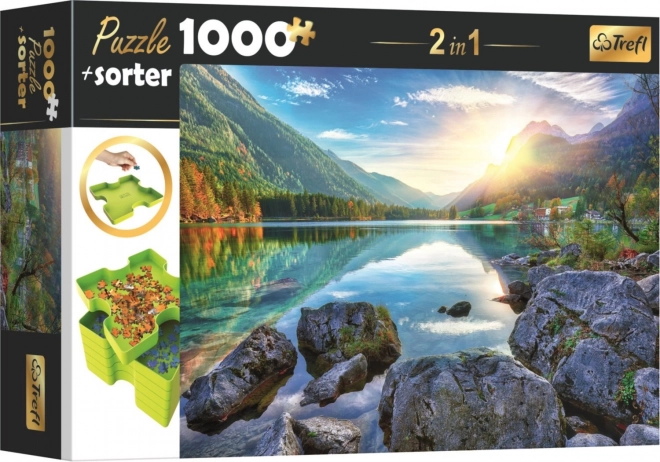 Lake Hintersee Germany 1000 Piece Puzzle and Sorter