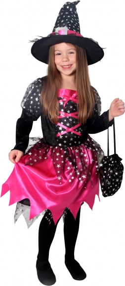 Children's Carnival Costume Witch Pink