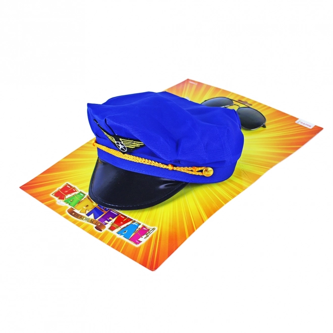 Pilot Hat with Sunglasses for Adults