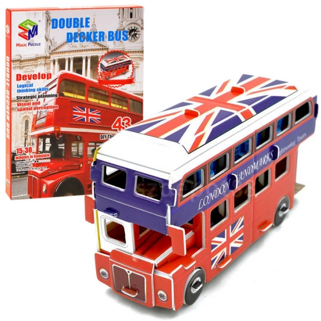 3D Puzzle Double-Decker Bus