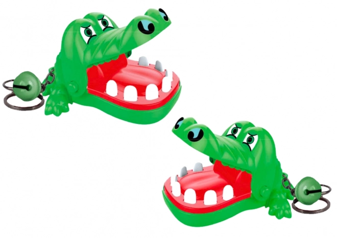 Keychain with Biting Crocodile Toy