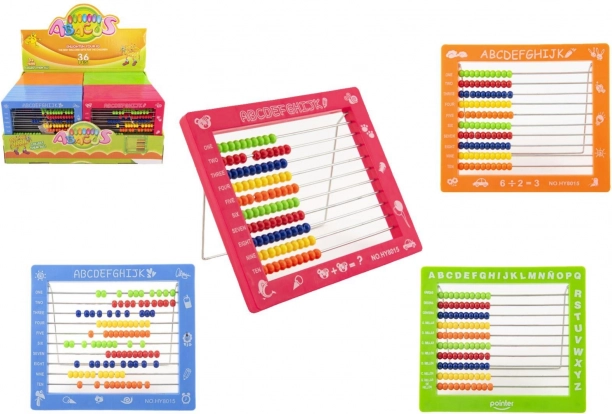 Children's abacus with 100 beads, plastic 19 × 16 cm