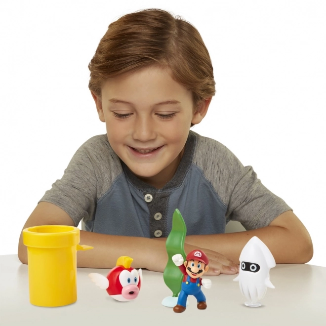 Set di figurine Super Mario Diorama 6 cm