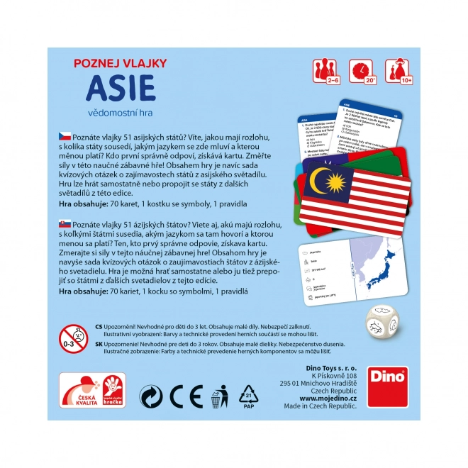 Discover Asian Flags Travel Game