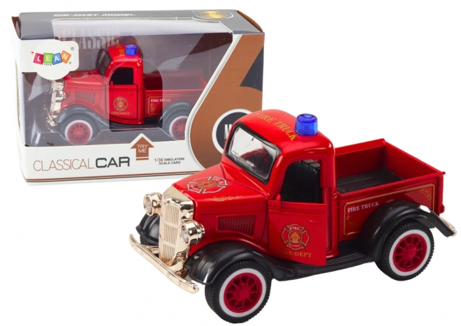 Classic Fire Truck Toy with Lights and Sounds