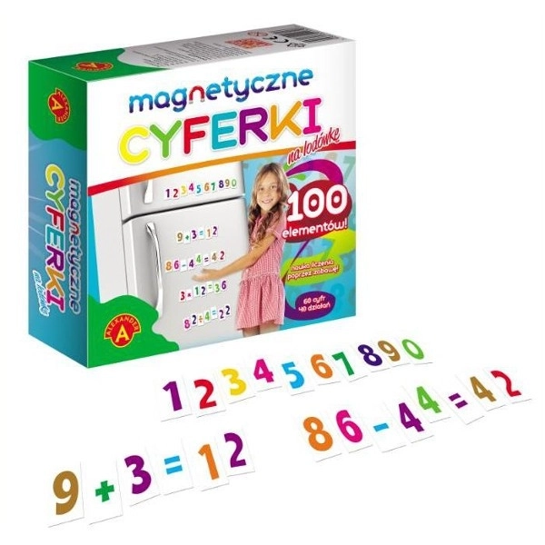 Magnetic Numbers for Fridge - 100 Pieces