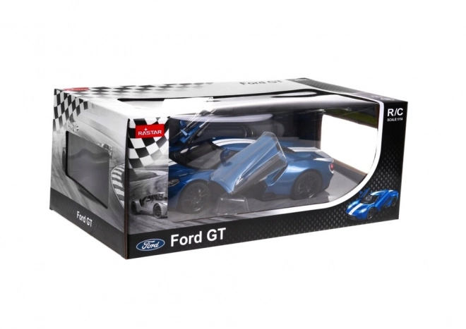 Remote Control Ford GT 1:14 with Opening Doors Blue Toy Car