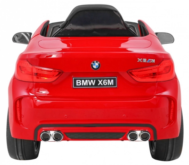 Mașină electrică pentru copii BMW X6M vopsită + telecomandă + EVA + pornire lentă + audio + LED – Červené