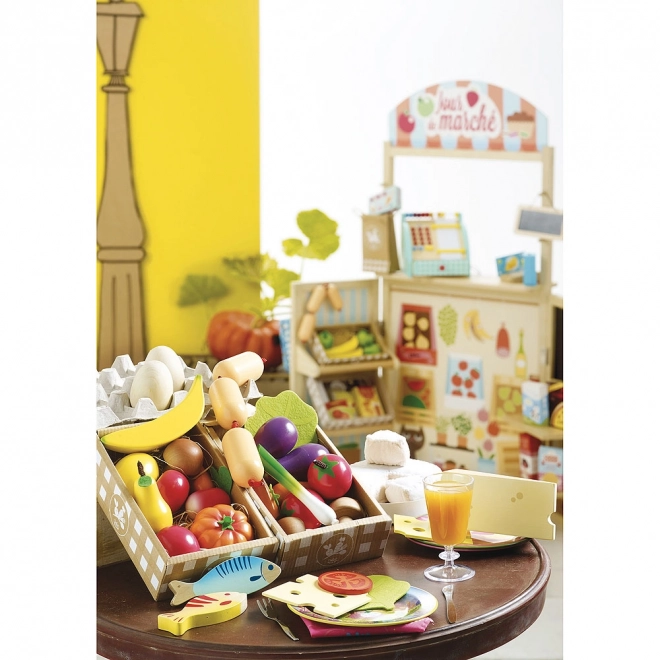 Vilac Wooden Fruits and Vegetables Set