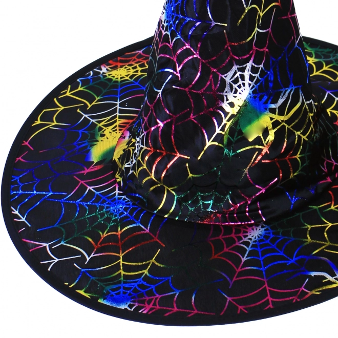 Wizard Halloween Hat with Web for Adults