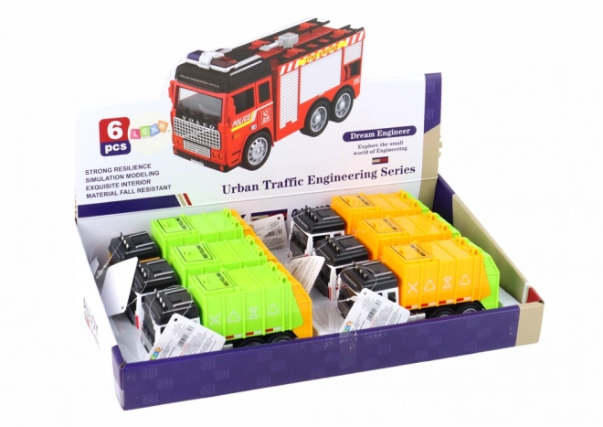 Garbage Truck with Trailer Toy - Available in Two Colors