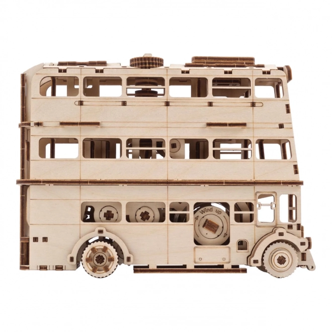 Ugears 3D Wooden Mechanical Puzzle Knight Bus from Harry Potter