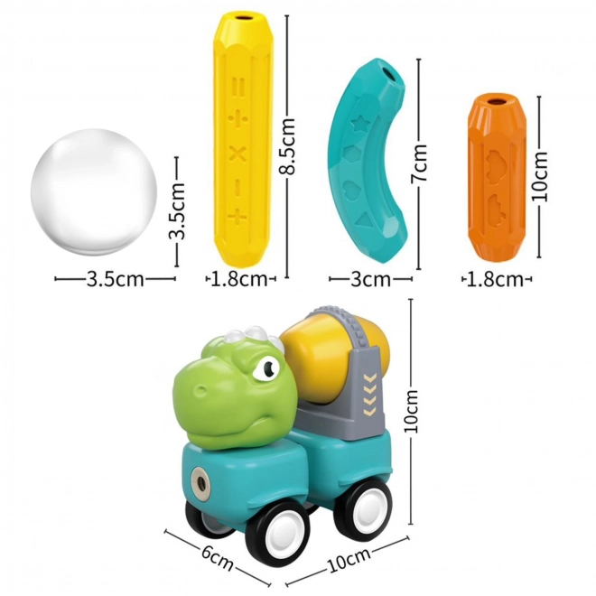 Woopie Magnetic Dinosaur Building Blocks Set
