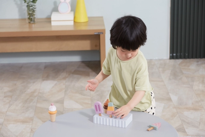 Wooden Ice Cream Set