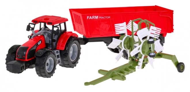 Children's Farm Tractor with Tipping Trailer