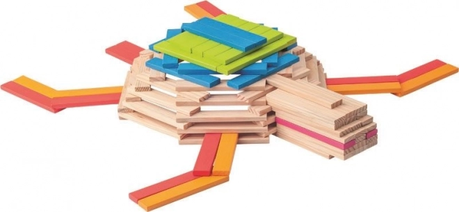 Wooden Building Planks Set