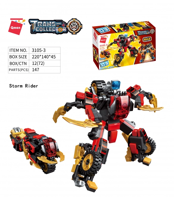 Qman Guardian of Stars Core Storm Rider 2-in-1