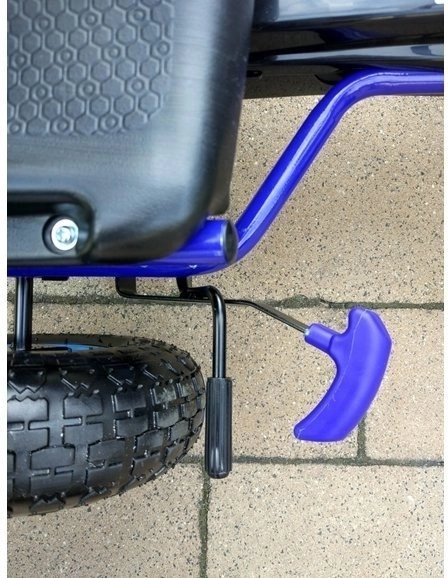 Pedal Air Kart + Inflatable Tires + Adjustable Seat – Blue