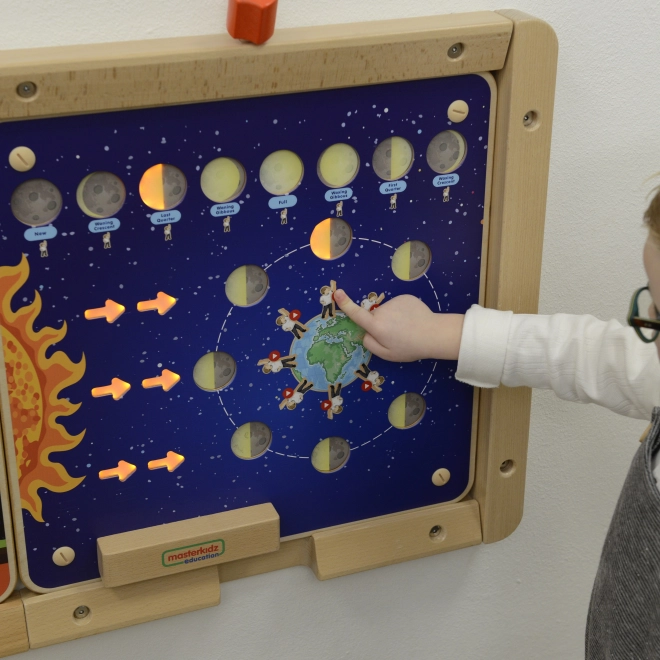 Lavagna educativa Fasi lunari Montessori
