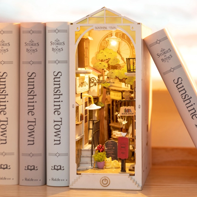 RoboTime Bookend Miniature House Sunny Town