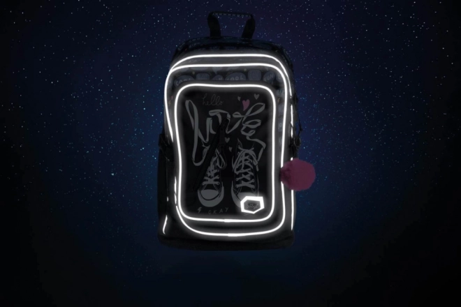 Baagl School Backpack Cubic Sneakers