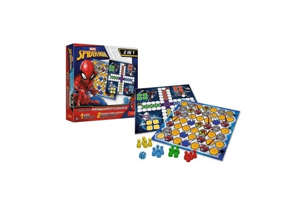 Board Game Set 2-in-1 Ludo, Snakes and Ladders Spider-Man