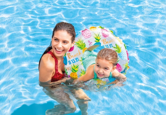 Inflatable Swim Ring with Print