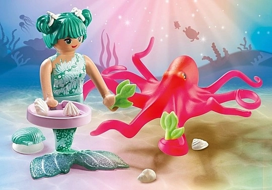 Playmobil Princess Magic Mermaid with Color-Changing Octopus Set