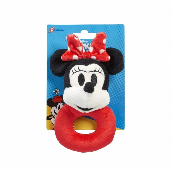 Plush Baby Rattle Minnie Mouse