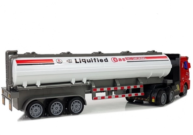 Remote Controlled Gas Tanker Truck 1:48 White