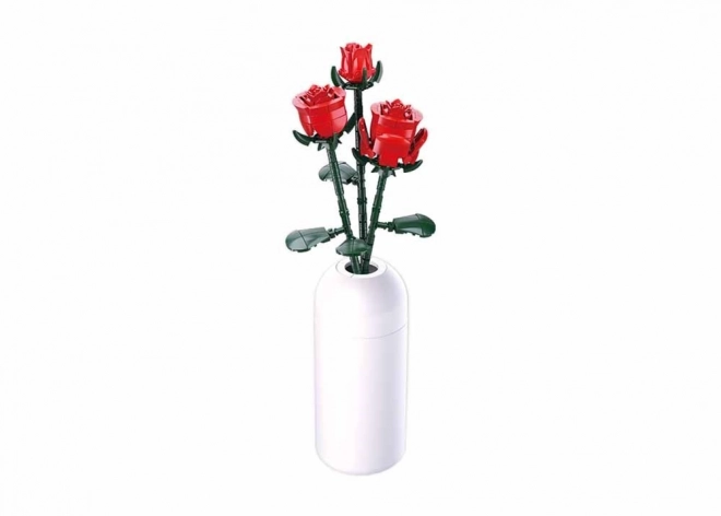 Sluban Red Rose in Vase