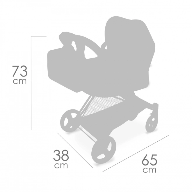 Folding 3-in-1 Doll Stroller with Backpack City X 2024