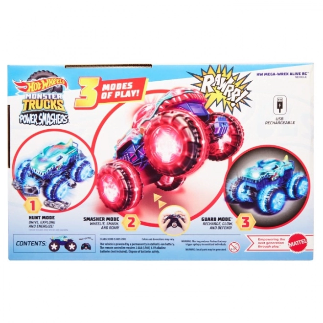 Hot Wheels Monster Trucks Mega-Wrex Remote Control with Lights & Sound