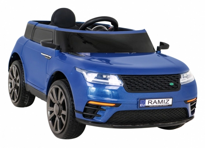 Super-S elektrické auto pre deti + Diaľkové ovládanie + Pomalý štart + EVA kolesá + Zvuky Svetlá – Modré