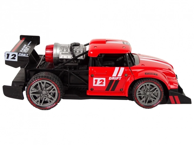 Remote Control Sports Car with Steam Effect - Red