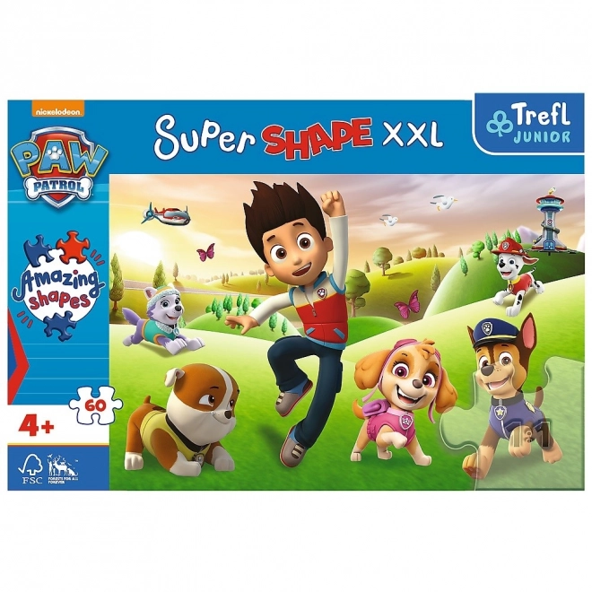 Trefl Paw Patrol Smiling Pups Super Shape XXL Puzzle 60 Pieces