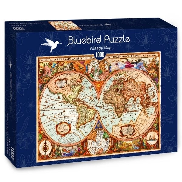 Bluebird historical map puzzle 1000 pieces