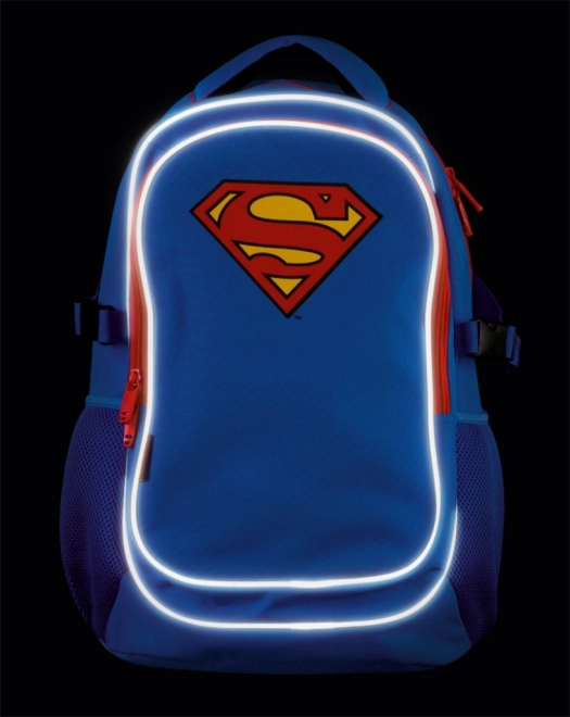 School Backpack with Superman Poncho - Original