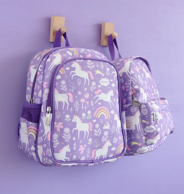 Lovely Preschool Backpack - Unicorns and Rainbows