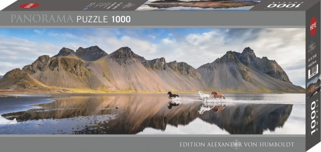 Puzzle 1000 Pieces Iceland - Wild Horses