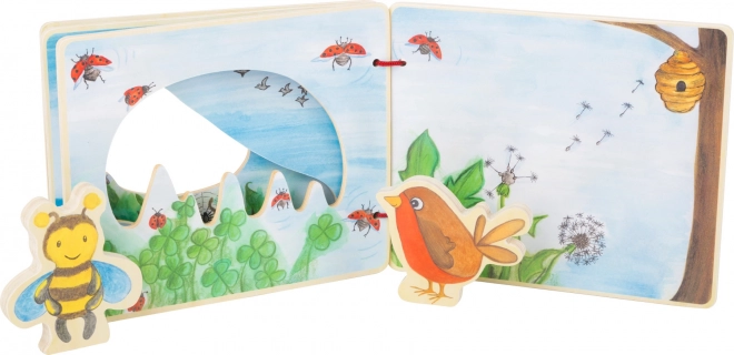 Wooden Picture Book with Bee