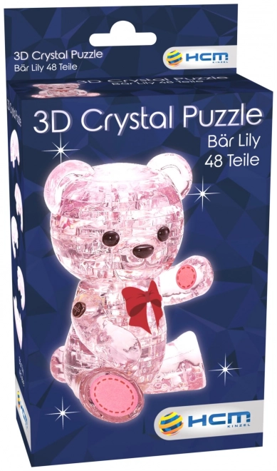 3D Crystal Puzzle - Bear Lily